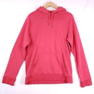Old Navy Hoodie  Men's L Tall Red Pullover Sweatshirt Soft Fleece Lined‎ Casual